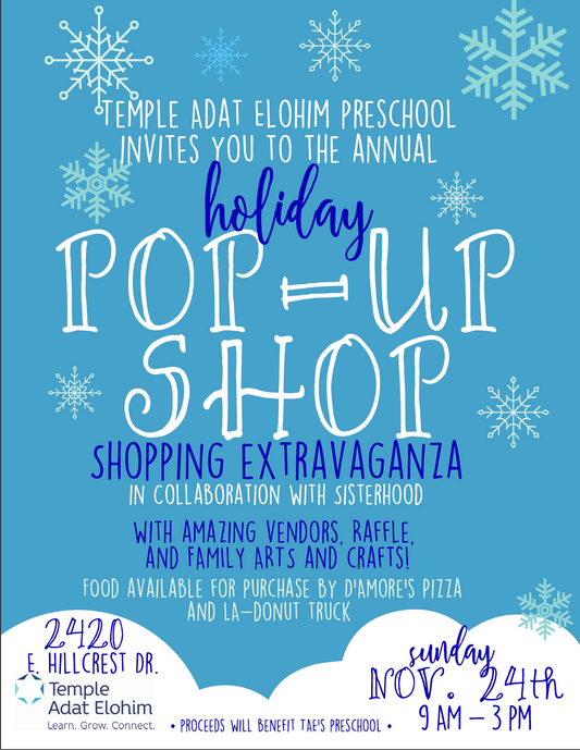 Upcoming Event: Temple Edat Elohim Holiday Bazaar @ Thousand Oaks, CA