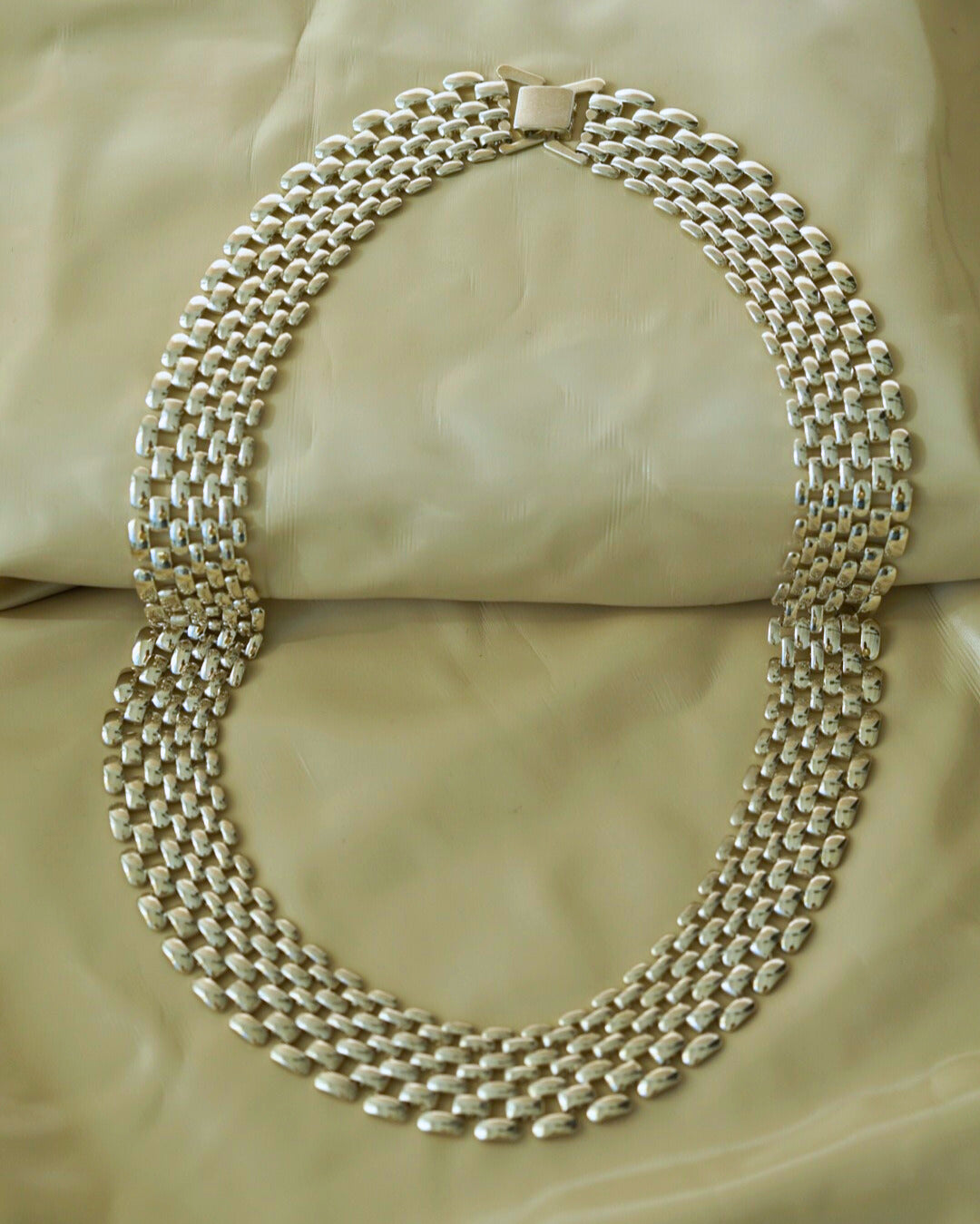 GIANNI Vintage Collar Necklace Silver