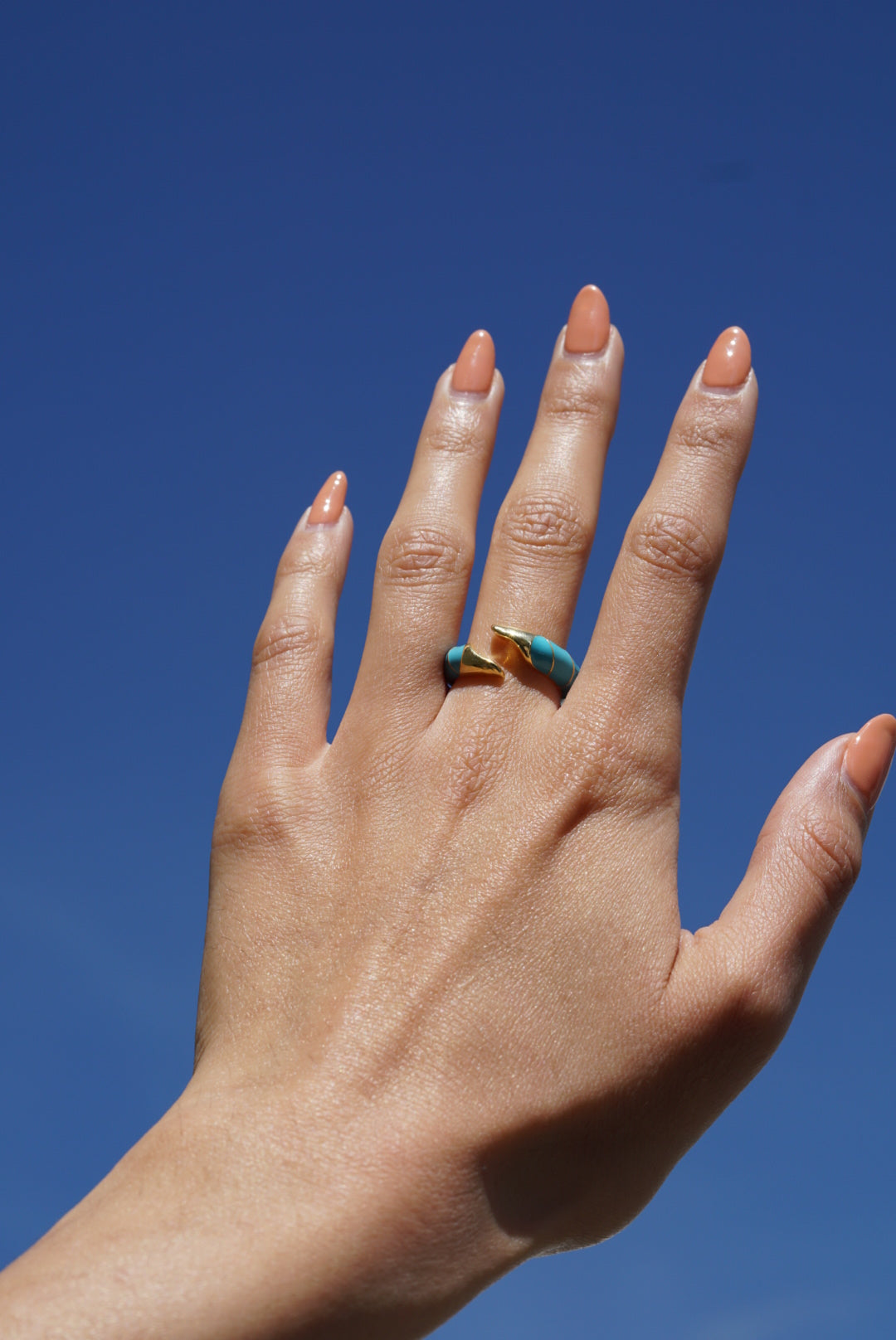 CANNES Ring Enamel Turquoise