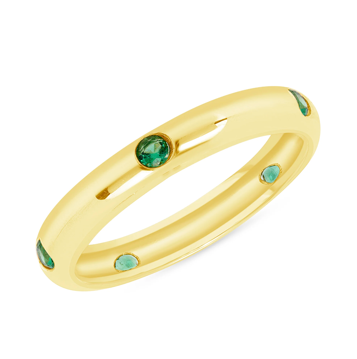 VARA Green Diamond Eternity Band