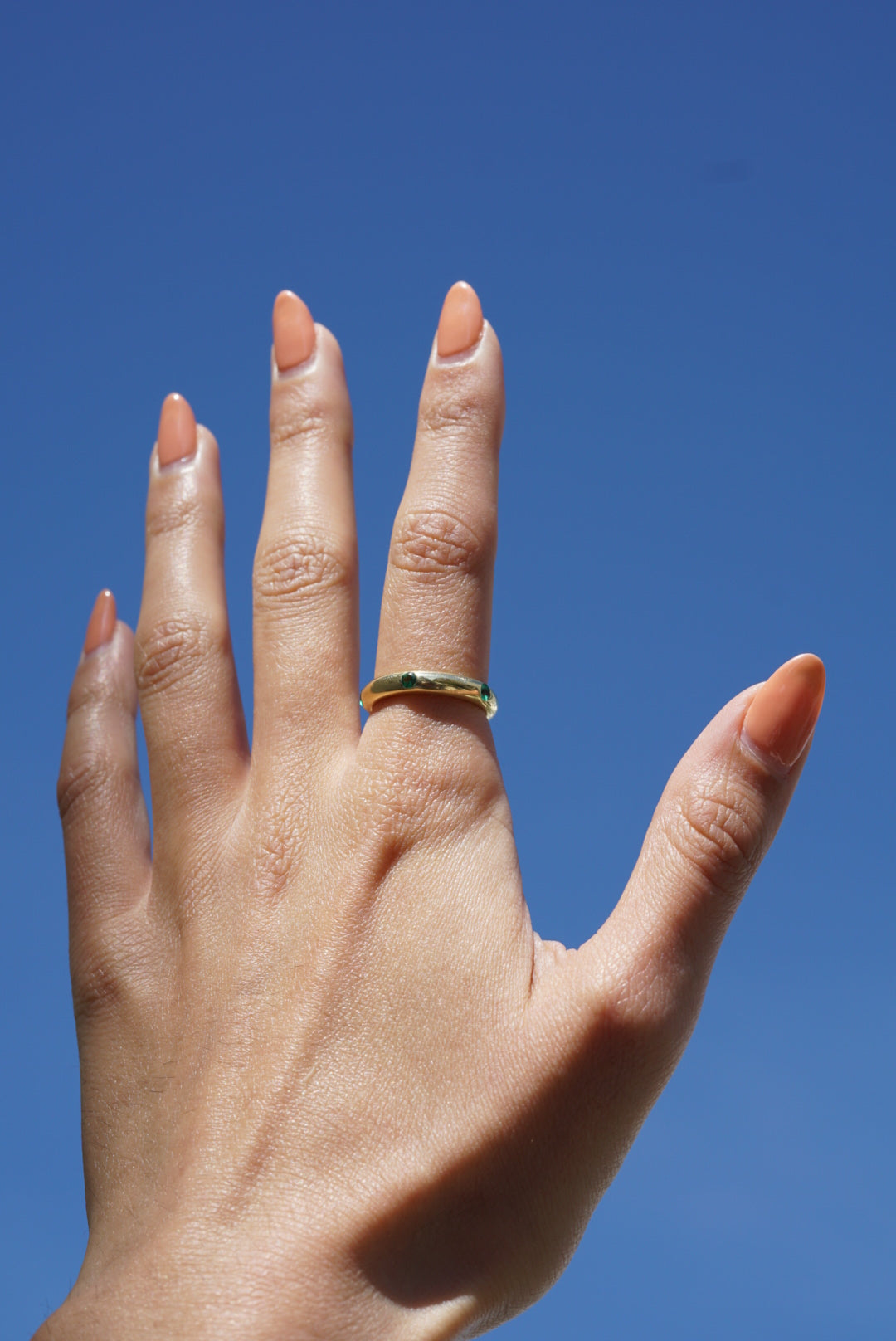 VARA Green Diamond Eternity Band