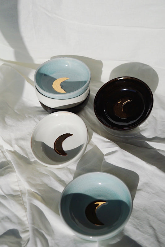 LUNA Celestial Jewelry Dish (Fatima's Clay Collaboration) Black