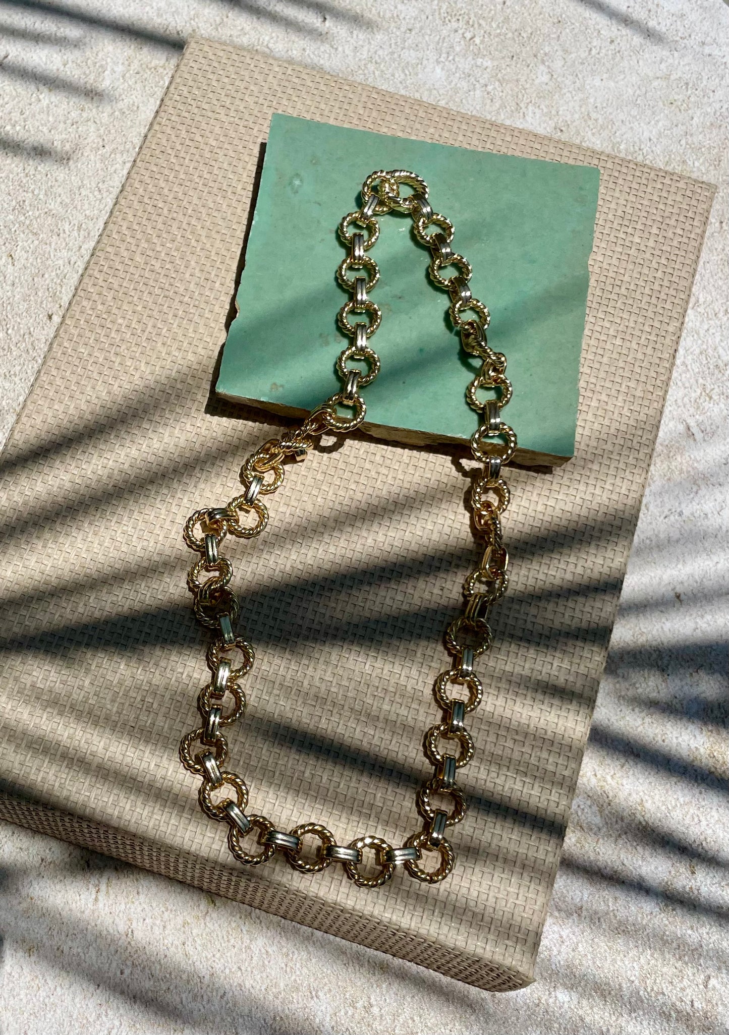 LA JOLLA Vintage Inspired Twist Chain Necklace