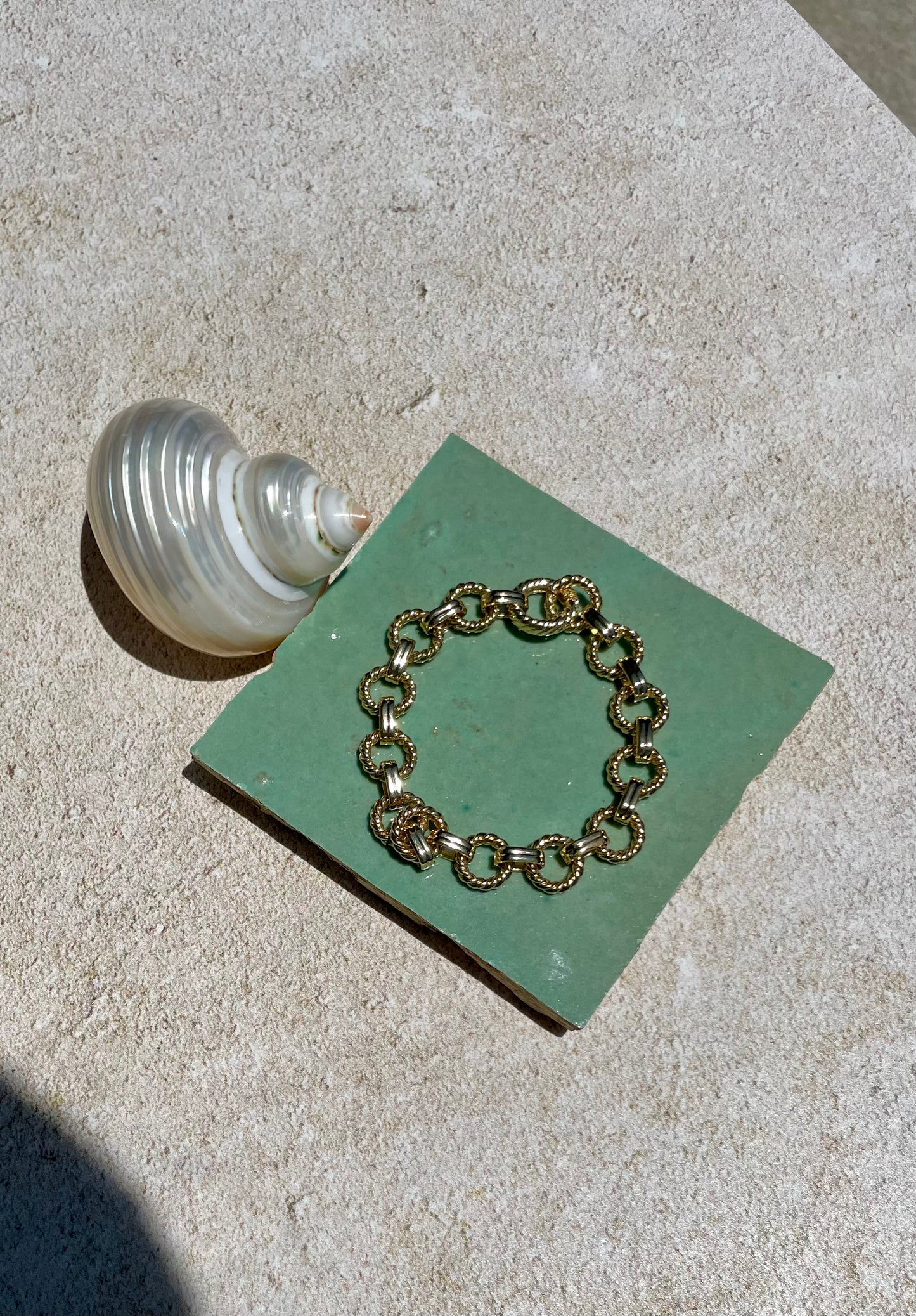 LA JOLLA Vintage Inspired Twist Chain Bracelet