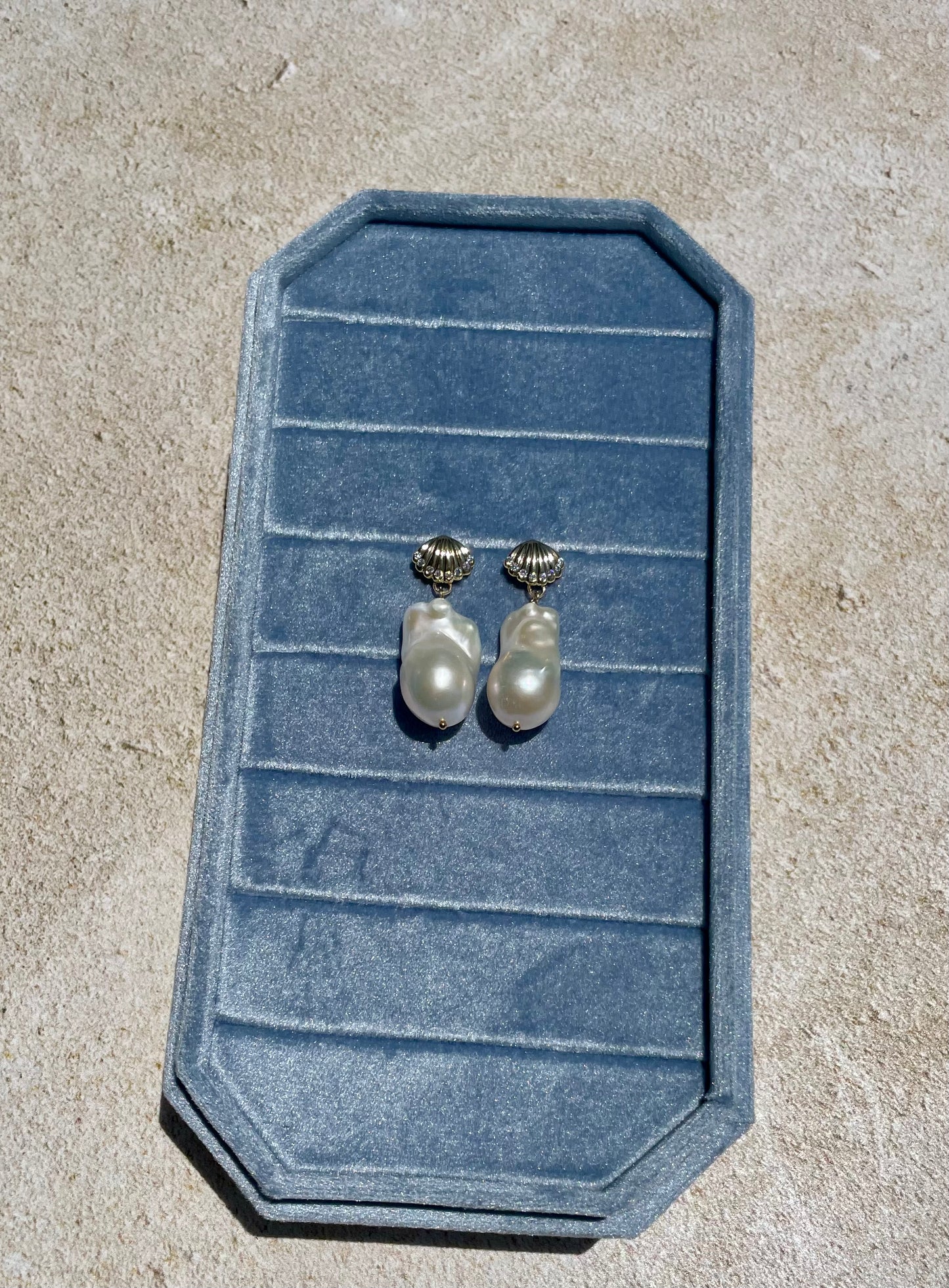 BILLIE Baroque Pearl Statement Earrings