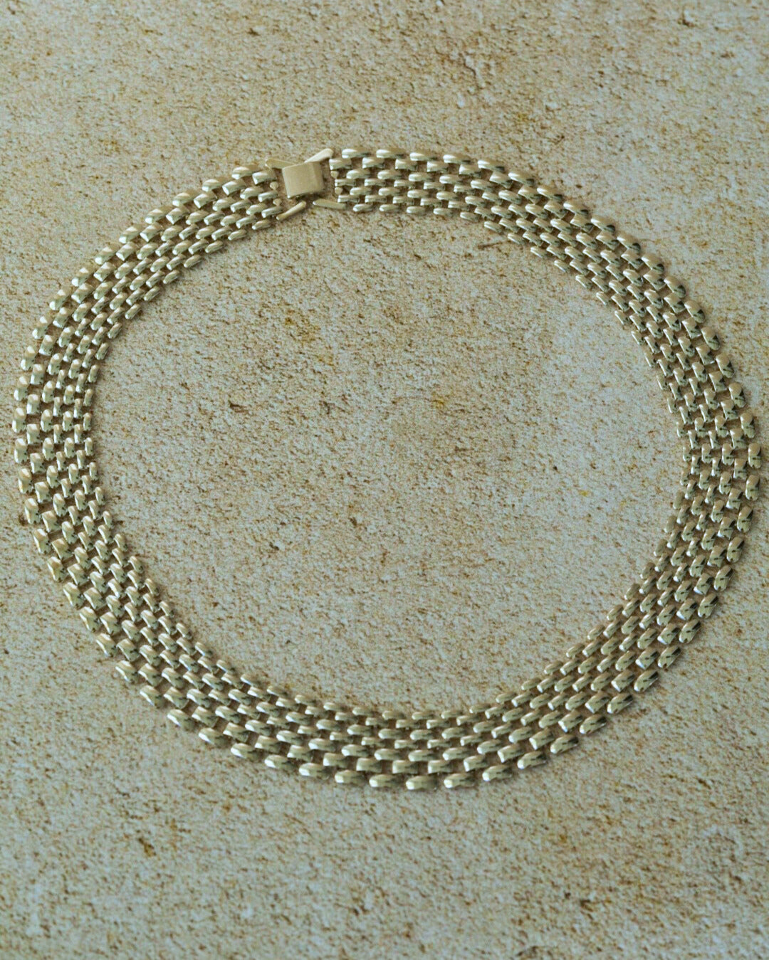 GIANNI Vintage Collar Necklace Silver