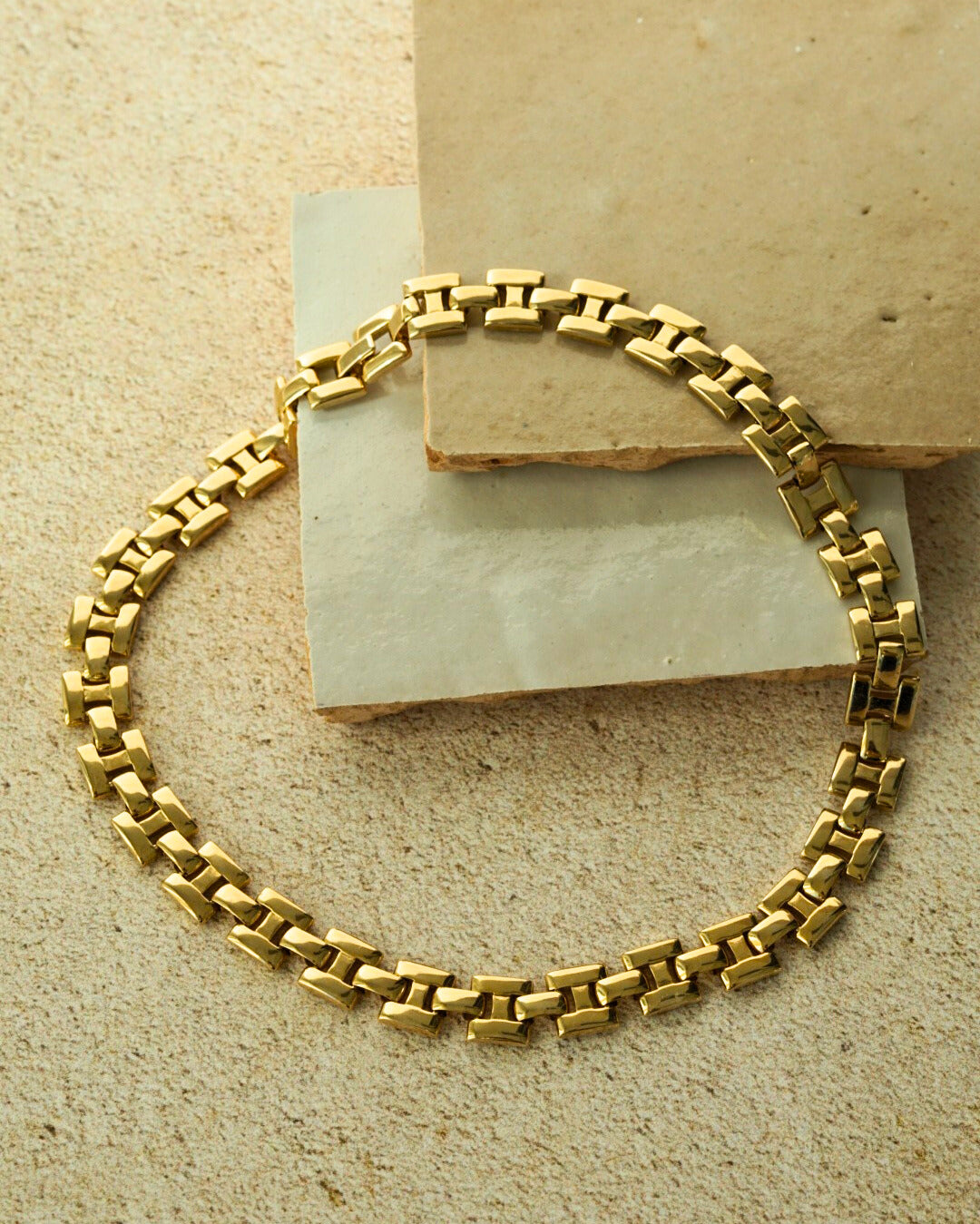 CONSTANCE Vintage Statement Chain Collar Necklace