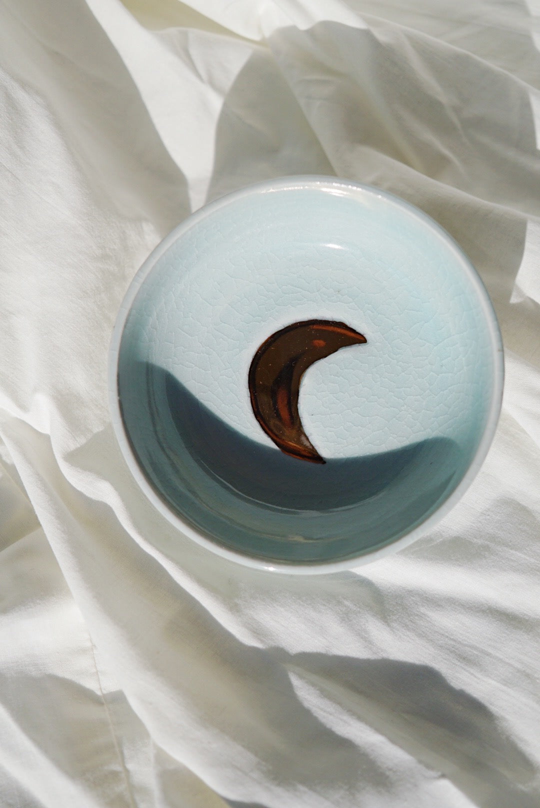 LUNA Celestial Jewelry Dish (Fatima's Clay Collaboration) Blue